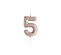 CLUB GREEN GOLDNUMBER 5 Candle, Rose Gold, 1.5 x 16.5 x 8 cm