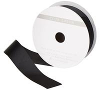 CLUB GREEN Grosgrain Ribbon, Black, 25 mm x 10 m