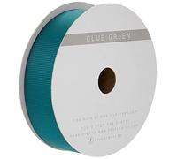 CLUB GREEN Grosgrain Ribbon GRN 25MMX10, Fabric, Bottle Green, 12.1 x 12.1 x 3.08 cm