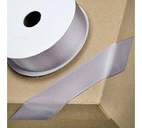 CLUB GREEN GROSGRAIN RIBBON SILVER 10MMX10MT, Fabric, 12.1 x 12.1 x 1.54 cm