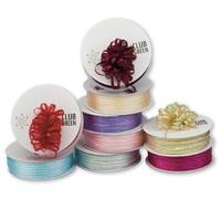 CLUB GREEN IRIDESC.LUREX PINK PULL BOW RIB.3MMX25MT, Fabric, 11 x 11 x 3.3 cm