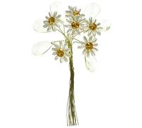 CLUB GREEN IVORY FLOWER GLD DIAMANTÉ GRN CRYSTAL LEAVES D.2.5, Fabric, 20 x 8 x 1 cm