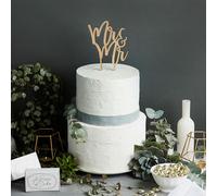Club Green Mr & Mr Wedding Wooden Cake Topper Club Green Multicolor