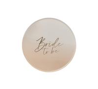 Club Green Ombre Gold Paper Bride to Be Party Plate, Set of 8