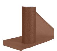Club Green Organza 10 Metre Snow Sheer Roll Chocolate Brown (10 Metres)