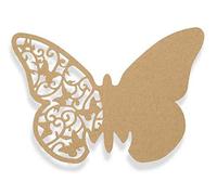 CLUB GREEN Place Card Butterfly BRN/Kraft 70X100MM, Brown, 13 x 13 x 1 cm