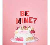 Club Green Red 'Be Mine' Card Cake Topper Club Green Red