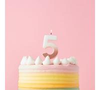 Club Green Rose Gold Ombre Number '5' Celebration Candle Club Green Gold