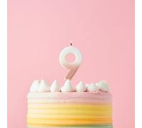 Club Green Rose Gold Ombre Number '9' Celebration Candle Club Green Gold