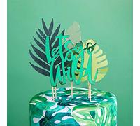 CLUB GREEN Tropical Card Cake Topper Set