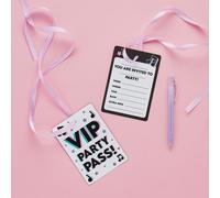 Club Green VIP Pass Party Invitations - Pack of 10 Club Green Multicolor