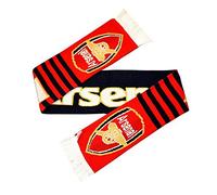 Club Licensed Arsenal Stripe Scarf - Navy/Red - One Size