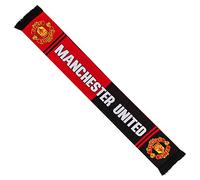 Club Licensed Man Utd 'Free Kick' Scarf - Red/Black - One Size