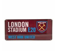 Club Licensed West Ham Colour Street Sign - 40cm x 18cm