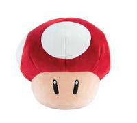 Club Mocchi- Mocchi- Super Mario Super Mushroom Junior Plush Toy, 6 inch Mushroo