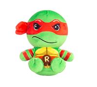 Club Mocchi Mocchi Teenage Mutant Ninja Turtles Raphael Junior Plush Toy - Collectible TMNT Soft Toys - Officially Licensed Superhero Toys - Desk Buddy Action Figures - Ninja Kids Toys 3+ Years