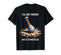 Club Mode | Caveman Disco Pixel Art Retro Gaming Fun T-Shirt
