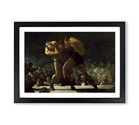 Club Night by George Bellows Framed Print | A2 Black Framed Wall Art | Ready to Hang | Modern Nature Picture | Living Room Bedroom Lounge Office