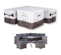 Club Rattan Garden Furniture Protective Rain Cover ,Heavy Duty 600D Oxford Fabric Furniture Cover, UV protection,Waterproof