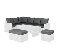 Club Rattan Light Grey Replacement Cushion Covers for our Harmony High Back Corner Sofa Set. (Not including foam)