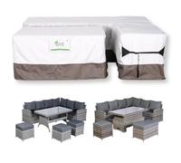 Club Rattan Protective Rain Cover Harmony Hight back Right Hand Corner Sofa Set