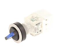 Club Selector, rastend, Stainless Steel, 23.001.279 2 Positions Momentary Contact Transmitter 1 N/O Contact With Lamp Socket t5,5 K LED 24 V, SCREW TERMINAL - Blue (Pack of 2)