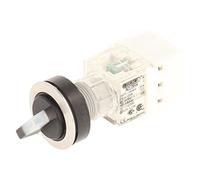 Club Selector, rastend, Stainless Steel, 23.001.302 2 Positions Momentary Contact Transmitter 1 Closer + 1 opener with Bulb Holder t5,5 K, LED 24 V, SCREW, Plain (Pack of 2)