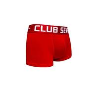 Club Seven Men's Luxe Cotton Red Trunks Underwear, Essentials Men's Tag-Free luxurious cotton, Breathable, super soft and comfortable (UK, Alpha, XXL, Regular, Regular, Red)
