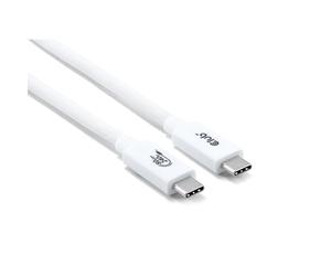 Club3D 1.2-Metre Thunderbolt 5 (80Gbps) White USB-C to USB-C Cable