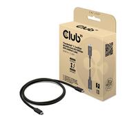 Club3D 1-Metre Thunderbolt 5 (80Gbps) Black USB-C to USB-C Cable