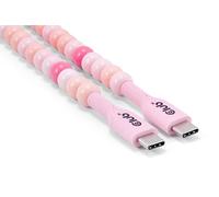 Club3D 2m Pink Beaded USB Type-C to USB Type-C Cable