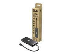 Club3D CSV-2551 8-1 Portable USB Type-C® Dock 10 Gbit/s to HDMI™ and DisplayPort™ 8K30Hz PD Max.100 Watt