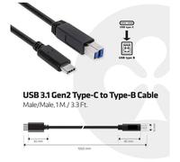 Club3D CAC-1524 USB Cable Assemblies Black USB 3.0 1m