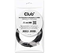 Club3D CAC-2163 Mini to 1.2 HBR2 Displayport Cable M/M 2m/6.56' 30AWG