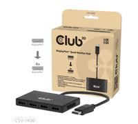 Club 3D CSV-7400 DisplayPort to Quad Displayport MST Hub 4 x 4K 30Hz