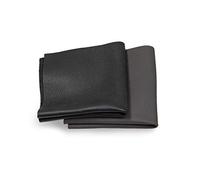 CLUB4BRANDS Leather Scraps - Pieces of Leather in Black Ideal for Craft Works, Extra Large, Quality Genuine Leather, Repair Bags, Textiles, Covering, Decoration, 1kg, Various Shades, DIN A5 - Black