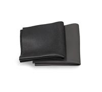 CLUB4BRANDS Leather Scraps - Pieces of Leather in Black Ideal for Craft Works, Extra Large, Repair Bags, Textiles, Covering, Decoration, 1.76lb (0,8kg), Various Shades, Format A5 - Black