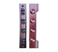 ClubKing Ltd 4 Cue Wooden Rack & Clips, Mahogany