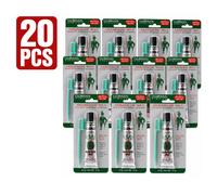 Clubman Mustache Wax for Men Neutral Strong Hold Wax with Styling Brush Lot x20