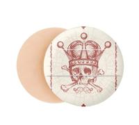 Clubs Red Crown Skeleton Poker Card Pattern Air Cushion Makeup Foundation Sponge Powder Puff