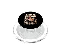 Cluck Around and Find Out Chicken Farm Pun PopSockets PopGrip for MagSafe
