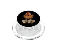 Cluck Around and Find Out Funny Chicken PopSockets PopGrip for MagSafe