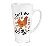 Cluck Off You Motherclucker Chicken 17oz Large Latte Mug Cup