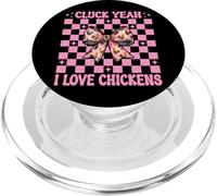 Cluck Yeah I Love Chickens Funny Chicken Farm Chicken Girl PopSockets PopGrip for MagSafe