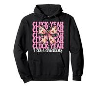 Cluck Yeah I Love Chickens Funny Chicken Farm Chicken Girl Pullover Hoodie