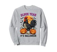 Cluck Yeah It's Halloween Rooster Moon Sweatshirt
