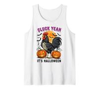 Cluck Yeah It's Halloween Rooster Moon Tank Top