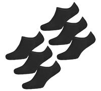 CLUCO 3/6/12 Pairs No Show Trainer Socks for Womens Low Cut Liner Socks For Ladies Non Slip Invisible Socks Casual Lightweight UK 4-7 (UK, Alpha, One Size, Regular, Regular, 6, BLACK)