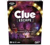 Clue Escape: The Illusionist’s Club Board Game | Escape Room Family Game | 1-Time Solve Mystery | Ages 10+ | 1-6 Players | Difficulty 4 | 90 - 120 Mins.