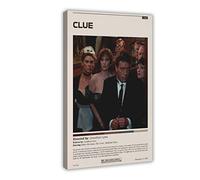 Clue Movie Canvas Art Poster Canvas Poster Wall Art Decor Print Picture Paintings for Living Room Bedroom Decoration Frame-style 16x24inch(40x60cm)